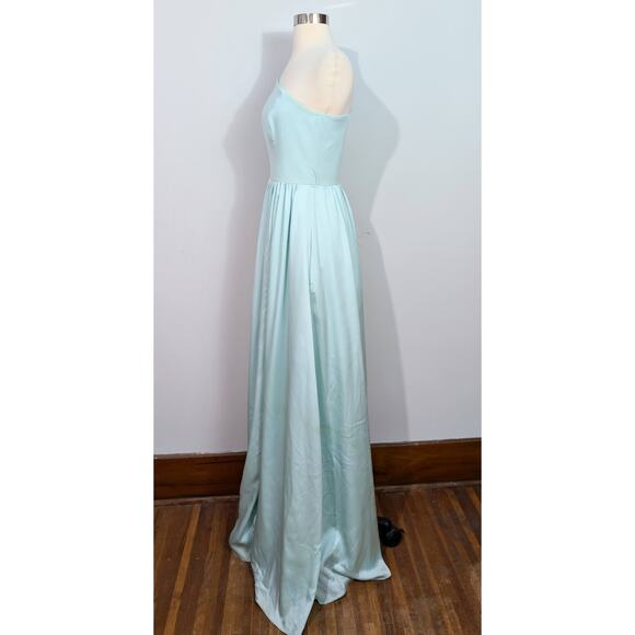 White by Vera Wang Aqua One-Shoulder Maxi Dress - Picture 4 of 9